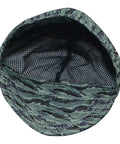Inside view of Shop Ready Hella Comfortable Pure Cotton Welding Cap With Breathable Mesh Sweatband Grey One Size Fits Most.