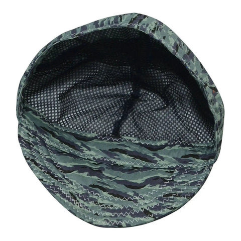 Inside view of Shop Ready Hella Comfortable Pure Cotton Welding Cap With Breathable Mesh Sweatband Grey One Size Fits Most.