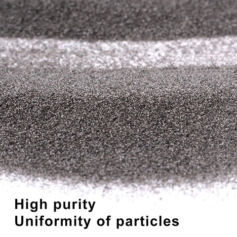 80 Grit Aluminum Oxide Sandblasting Media Pro Grade Heavy Duty For Metal And Glass Prep, close-up of abrasive particles, 1 Pound