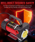 No Sweat Diesel Transfer Pump With 12v Dc Motor And Self Priming Build for kerosene and diesel in cast-iron design.