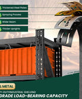 Heavy Duty Garage Storage Shelves With 8000 Lbs Capacity 79 Inch Wide Four Tier Industrial Metal Shelving for shop use