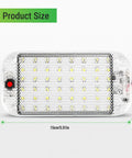 Super Bright LED Dome Light Kit For RV And Car Interior 12V To 85V 800 Lumens Ceiling Lights With On Off Switch 2 Pack size details
