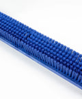 Top Shelf Plastic Push Broom Head Built Tough Heavy Duty Workhorse Combines Soft Medium Stiff Bristles Color Code Tag System Blue