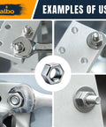 Examples of 1/4-20 Hex Nuts Set In Stainless Steel 304 For Auto And DIY shown in various applications