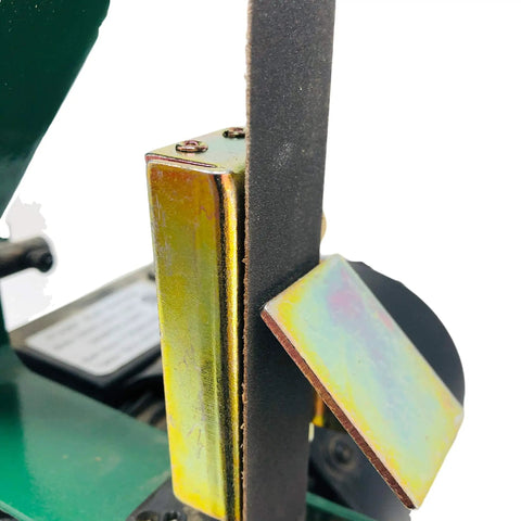 Knife Sharpening Angle Guide For 1 Inch By 30 Inch Belt Sander Edge Leading Sharpening Tool with yellow zinc coating in the shop