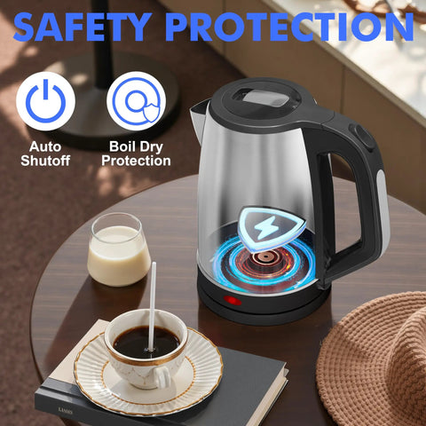 Two And A Half Liter Electric Kettle For Big Family Use With Fast Boil Stainless Steel BPA Free Water Heater 2.5L