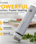 Must Have Food Vacuum Sealer Machine With Digital Display And Visible Tank 8L Air Flow Handheld Portable Sealer for Fresh Food