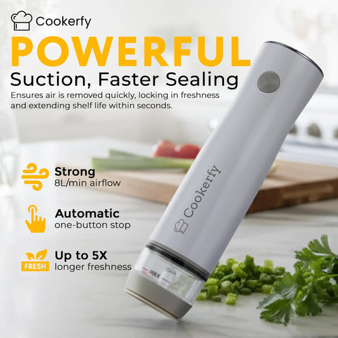 Must Have Food Vacuum Sealer Machine With Digital Display And Visible Tank 8L Air Flow Handheld Portable Sealer for Fresh Food