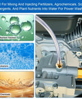 Pressure Washer Siphon Hose With Filter And Chemical Soap Injector Kit for mixing detergents using plant nutrient and soap solutions