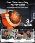 Shop Ready 1 2 Drive Pneumatic Impact Wrench Unleashes Killer 738 Ft Lbs Of Instant Bolt Breaking Power For Slim Stubby Grip And Pure Muscle Heavy Duty Auto Work with 3-speed adjustment.