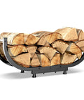 Heavy Duty 29 Inch Firewood Rack For Indoor Or Outdoor Use Sturdy Iron Log Holder With Big Capacity Storage Easy Assembly Firewood Organizer For Fireplace Or Patio Keeps Firewood Neat And Dry
