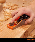 No 60-1/2 6-1/4 Inch Wood Planer Hand Planer For Woodworking Low Angle Block Plane Small Hand Plane in use on wood surface