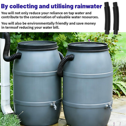 Rain Barrel Hose Connector And Downspout Diverter Kit link two rain barrels to maximize water storage for your outdoor garden
