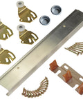 72 Inch Two-Door Bypass Hardware Kit For Sliding Doors Up To 50 Lb Compatible With 3/4 Inch Or 1-3/8 Inch Panels shown unassembled