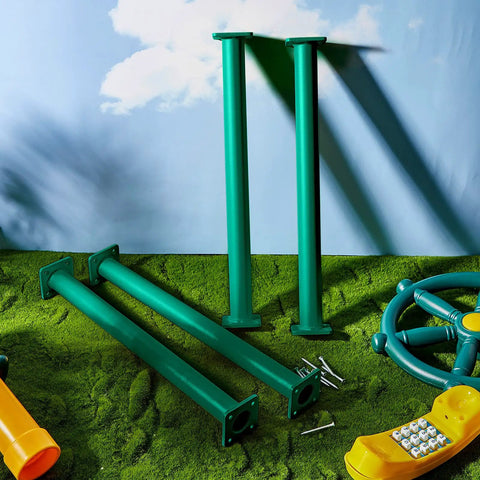 12 Pack Monkey Bars Swing Set Accessories Rods Playset Ladder Rungs Hardware Kit Heavy Duty Steel With Screws No Fuss Install