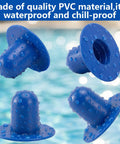 Blue PVC plugs for Six Pack Pool Plug Replacement And Drain Valve Cap Set For Above Ground Pools Water Valve Caps And Hole Plugs