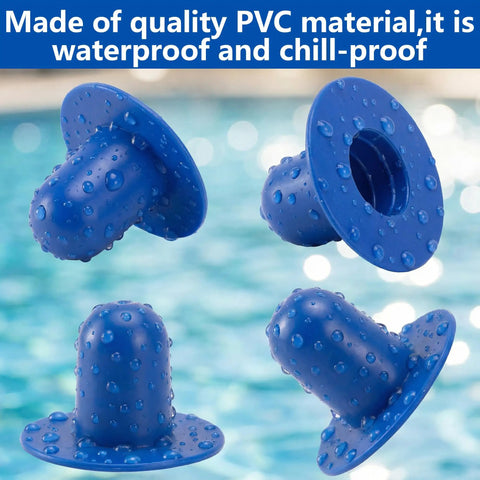 Blue PVC plugs for Six Pack Pool Plug Replacement And Drain Valve Cap Set For Above Ground Pools Water Valve Caps And Hole Plugs
