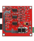 Top view of the Beefed Up Dual DC Motor Driver With PWM Speed Control L298 H Bridge showing circuit details.