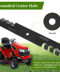 Three Pack Mower Blades For 48 Inch Decks Fit Hustler Bad Boy Scag Bunton Great Dane Replaces 482877 481706 795757 038-5350-00 038-5350-0050 Mulching Blade