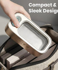 Dope Ultrasonic Jewelry Cleaner 48KHz High Frequency Deep Clean in compact stainless steel tank being packed in bag