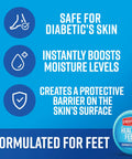Healthy Feet Foot Cream With Concentrated Moisture Lock promotes diabetic skin safety and moisture boost, 3.2-ounce jar.
