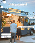 Outdoor Smart WiFi Plug With Heavy Duty Timer And Grounded Outlet with app voice control for food truck lighting