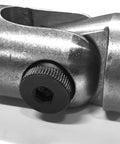 Built Tough Tube Bung For 1-1/2 Inch OD Tubing Machined 1018 Steel Includes Shoulder Bolt Washer And Nyloc Nut Fits.095 Or.120 Wall Sold Individually Perfect For Quick Install On Tube Hinge Mounts On Cars Trailers And DIY Projects. side view with shoulder bolt