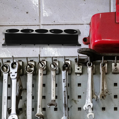 Heavy Duty Wall Mounted Spray Can Storage Rack And Metal Power Tool Organizer Featuring A Slick Game Changer Design For The Top Shelf Garage Storage And Handheld Tool Racks Built Tough So Folks Never Sweat The Mess Anymore