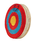 20 Inch 5 Layer Traditional Straw Archery Target Hand Made 4 Inch Thick For Outdoor Shooting Practice With Silk Surface Eco Friendly