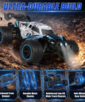 One Fourteenth Scale RC Car For Adults And Teens 50 KPH 4WD Off Road Truck With All Terrain Beast Mode, rugged build display