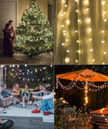 Battery Operated LED Globe String Lights 2 Pack Total 52ft 120 LEDs 26ft Each 60 LEDs Waterproof with Remote Eight Modes in various settings