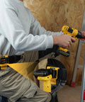 Beefy Drill Belt Clip And Tape Measure Holder For Tool Belts, Universal Clip On Carry For Impact Drivers, yellow aluminum steel