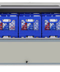 Built Like A Tank Heavy Duty Commercial Milk Cooler Refrigerator For Schools And Cafeterias With Smooth Heavy Duty Casters 12 Crate Stainless Steel Beverage Chiller Etl Certified Solid Service Ready Storage with milk crates inside.