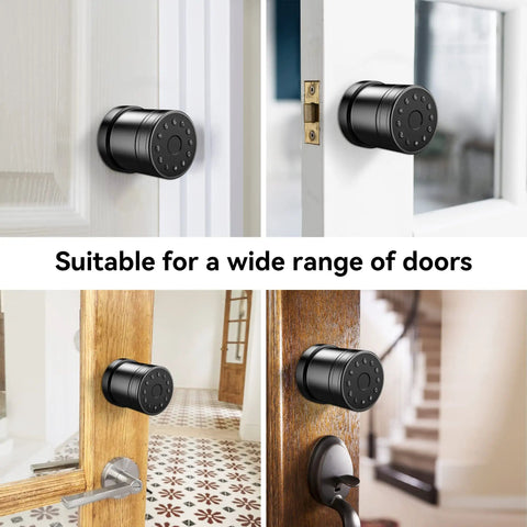 5 In 1 Smart Door Lock With Fingerprint Keypad IC Card Code And Physical Key Bluetooth App Unlock TTLock on diverse doors