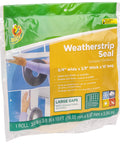 Packaging of Self Adhesive Foam Weatherstrip Seal For Large Gaps 3/4 Inch By 3/8 Inch By 10 Feet White with installation image