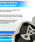 Beefed Up Lower Engine Motor Mount Torque Strut Arm DP5Z6068A For Ford Fusion 2013 2020 Replacement Heavy Duty Vibration Dampening Easy Install Durable Automotive Part, close-up