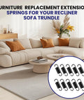 10 Pack 2.5 Inch Stainless Steel Extension Springs For Furniture Replacement Tension Springs For Recliners And Sofas