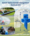 Refraction Mist Sprinkler Heads Kit With 90 Degree 180 Degree And 360 Degree Multi Angle Options for Drip Irrigation Systems.