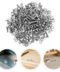VICASKY 108 Piece Stainless Steel Screw Nut Set M2 To M5 assorted hex bolts, washers, and fasteners for mechanical projects.