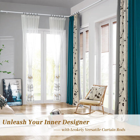 White Steel L Shape Corner Curtain Rod Adjustable From 30 To 136 Inches Wall Mounted With Glossy Smooth Finish Perfect For Bay Windows