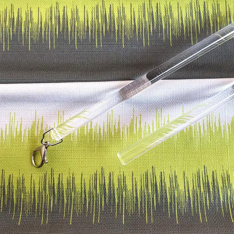 Clear acrylic design of Two Pack 36 Inch Universal Drapery Pull Rods InvisiClear Curtain Wand for easier drapery operation