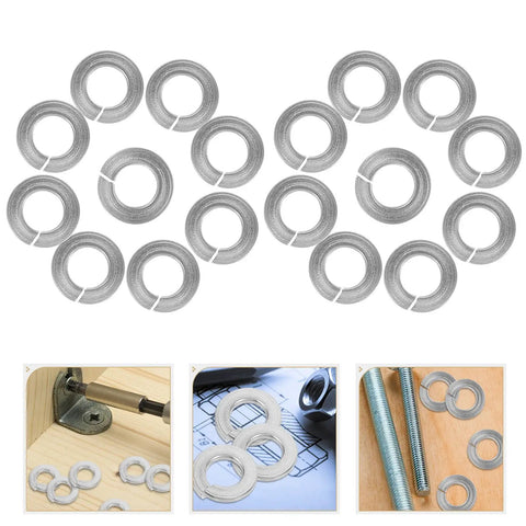 100 Pcs 304 Stainless Steel Spring Lock Washers Set For Repair And Industrial Use Non Slip Metal Fasteners One Quarter Inch Split Locking Washers Kit Built To Last Maintenance Essentials, 1/4 inch washers