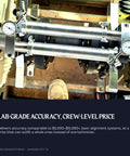 Real Deal Reverse Dial Indicator Shaft Alignment Kit Covers One To Ten Inch Shafts on machinery with dial indicators and steel bases.