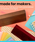 Blank Wood Desk Nameplate 2 By 8 Inches In Walnut Or Rosewood Finish Customizable With Your Text Or Logo Pro Grade Desk Accessory