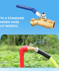 Heavy Duty Outdoor Hose Spigot Brass Lead Free With Three Quarter Inch NPT And Male GHT Threads High Flow Full Bore Valve