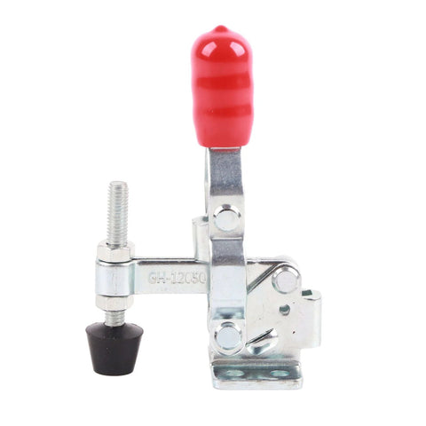 Quick Release Toggle Clamp For Drill Press And Woodworking Jigs And Fixtures Vertical Clamp with red handle