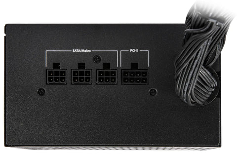 750W Semi Modular Power Supply With 80 Plus Bronze Efficiency, ATX 3.0/3.1 Ready, PCIe 5.1 12V-2x6 Connector back view