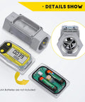 1.5-Inch Flow Meter for Fuel and Water with LCD, aluminum body, and internal mechanism, AAA batteries not included