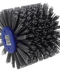 Super Cool SEWOART Abrasive Drawing Wheel Crafted With Nylon Fiber And Carborundum For Wood Furniture Repair, Doors Buffing, And Detailed Restoration Using 60 Grit Power Tool Brush For Pros And Weekend Warriors close-up view of the nylon fiber abrasive wheel