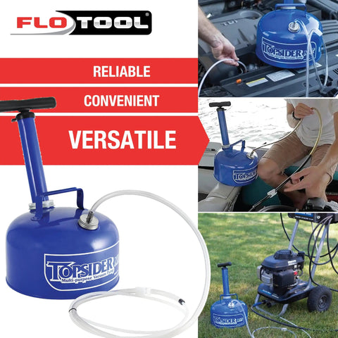 Topsider Extractor Vacuum Oil Change Pump 8 Quart No Electricity Needed For 4 Cycle Engines ATVs Boats Large Vehicles